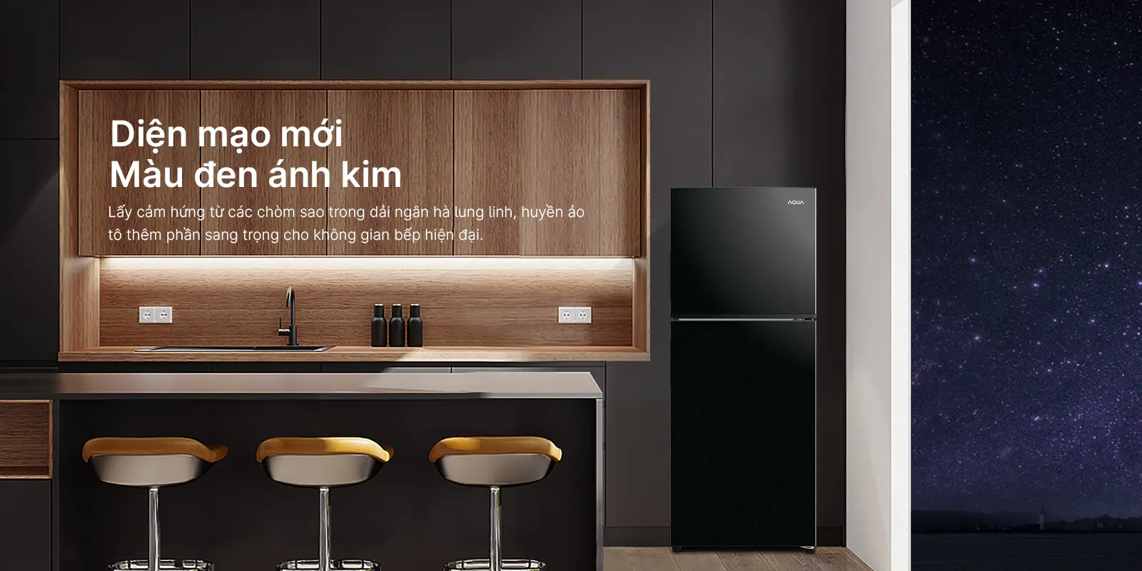 Tủ lạnh Aqua Inverter 189L AQR-T220FA(FB)